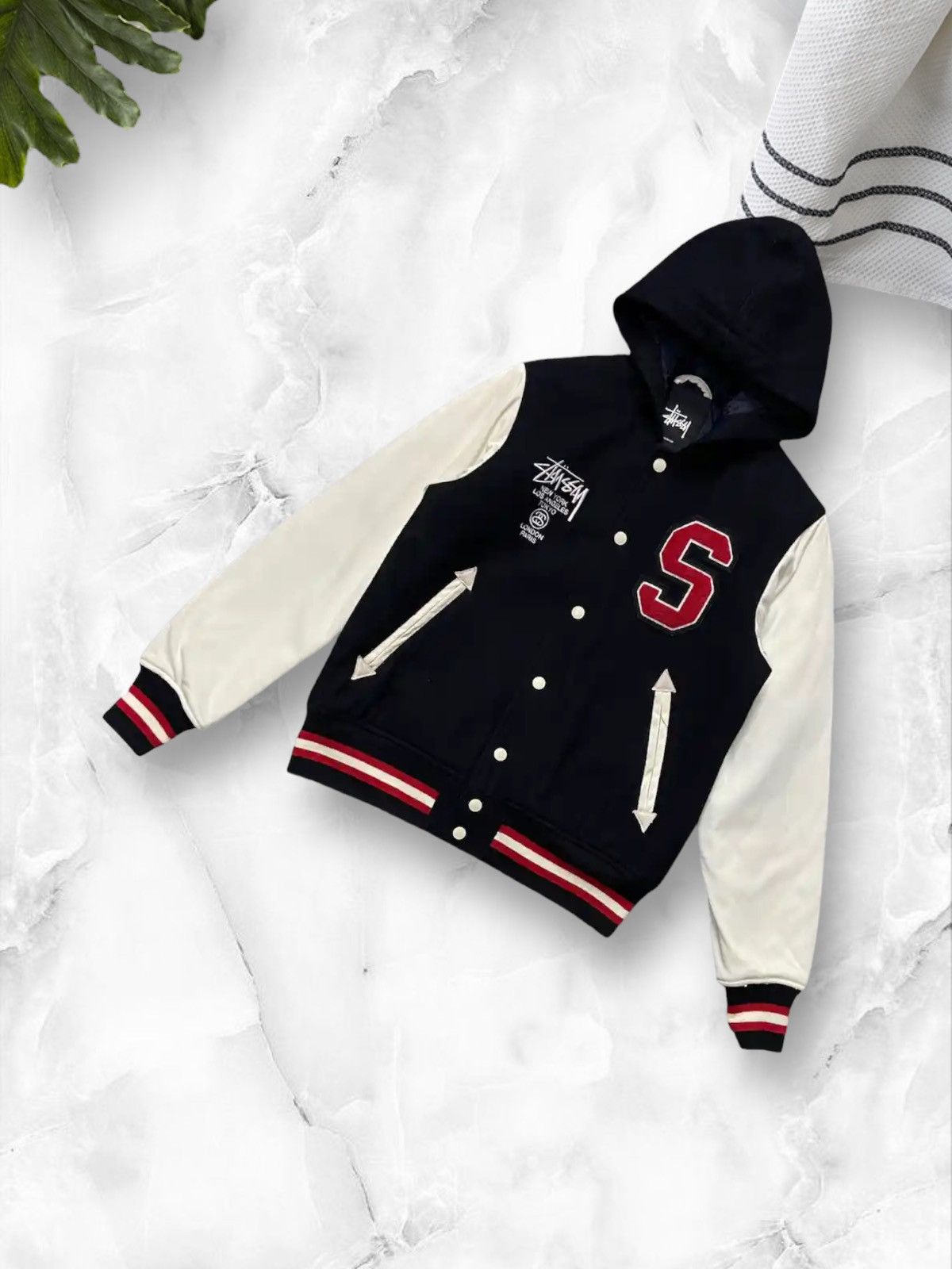 Varsity Jacket Stussy Snow Jacket Stussy Big S Letterman Jacket