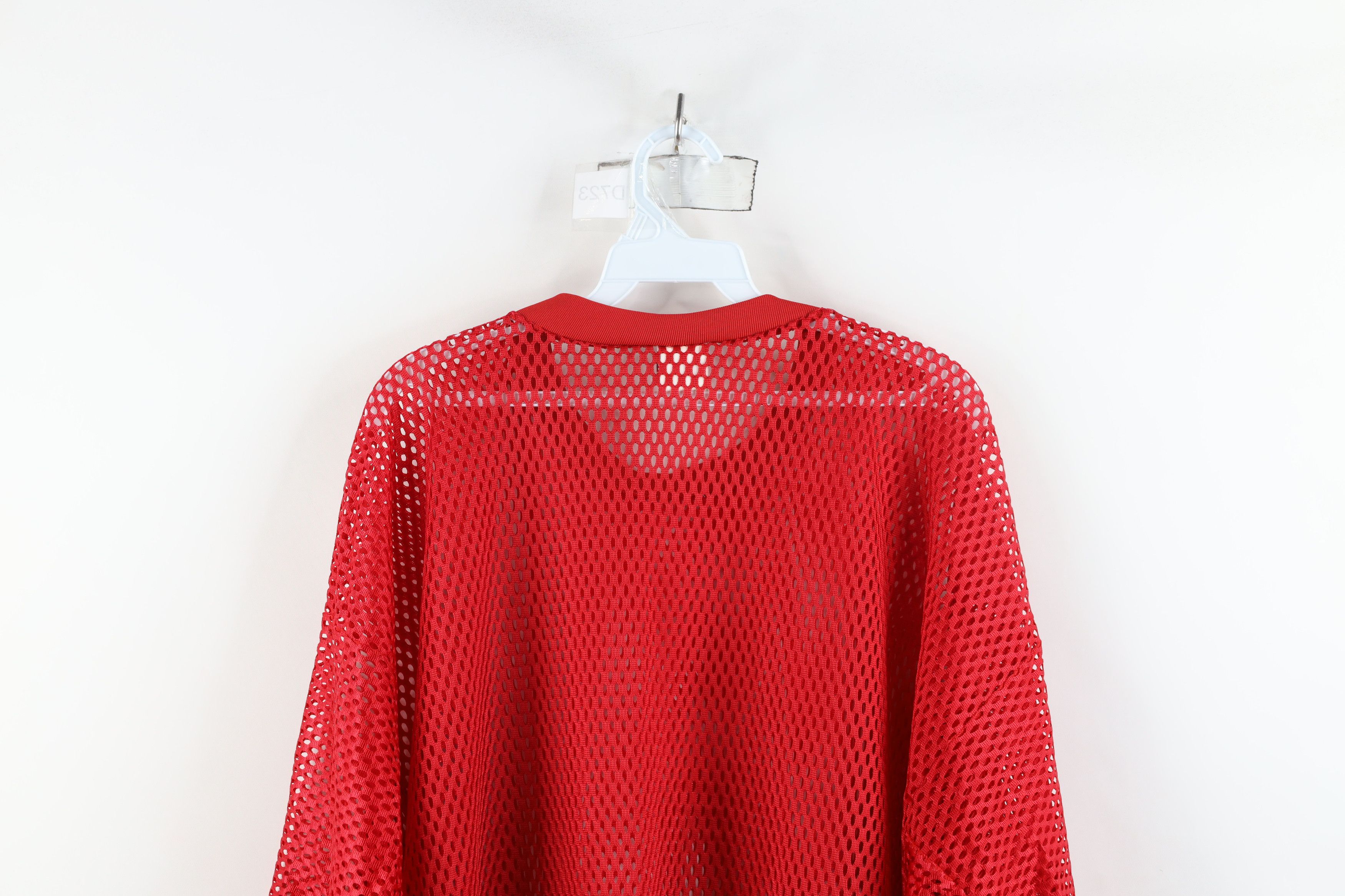 Vintage Vintage 80s 90s Streetwear Mesh Football Jersey Red USA Size US XL / EU 56 / 4 - 10 Thumbnail