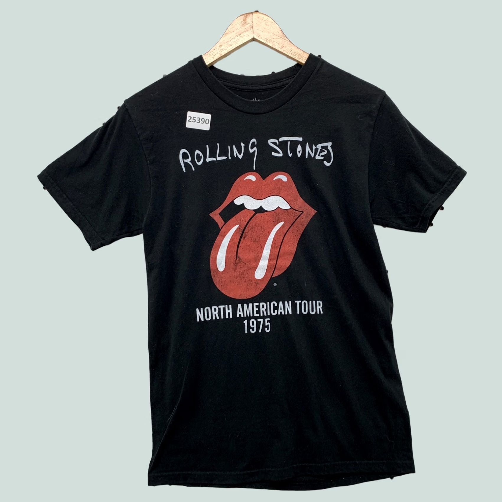 Vintage VINTAGE The Rolling Stones Shirt Black 1975 American tour Graphic Adult Small Band 17x26 Size US S / EU 44-46 / 1 - 1 Thumbnail