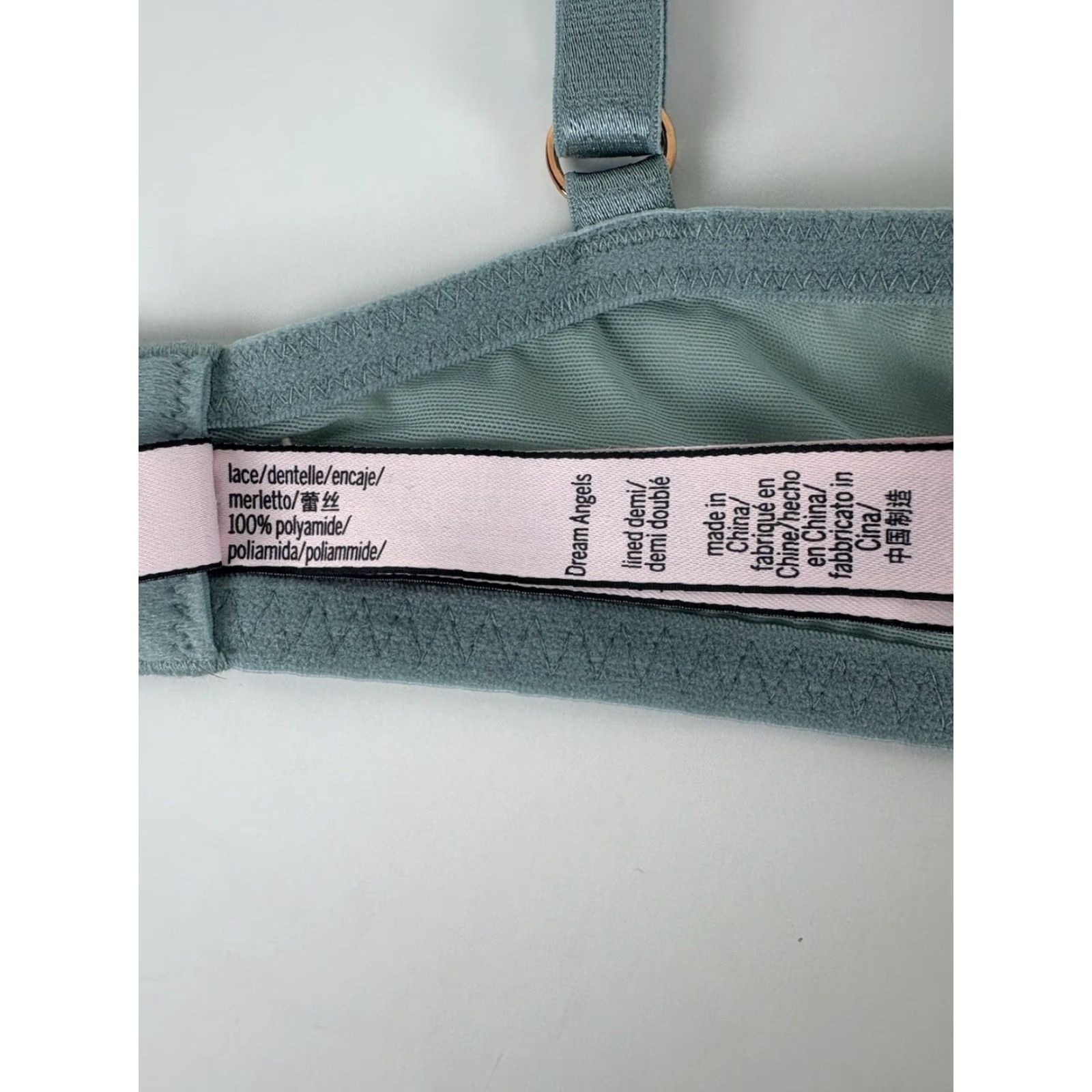 Victoria's Secret Victoria's Secret Dream Angels Lined Demi Teal Lace Bra Womens Size 36C Size ONE SIZE - 6 Thumbnail