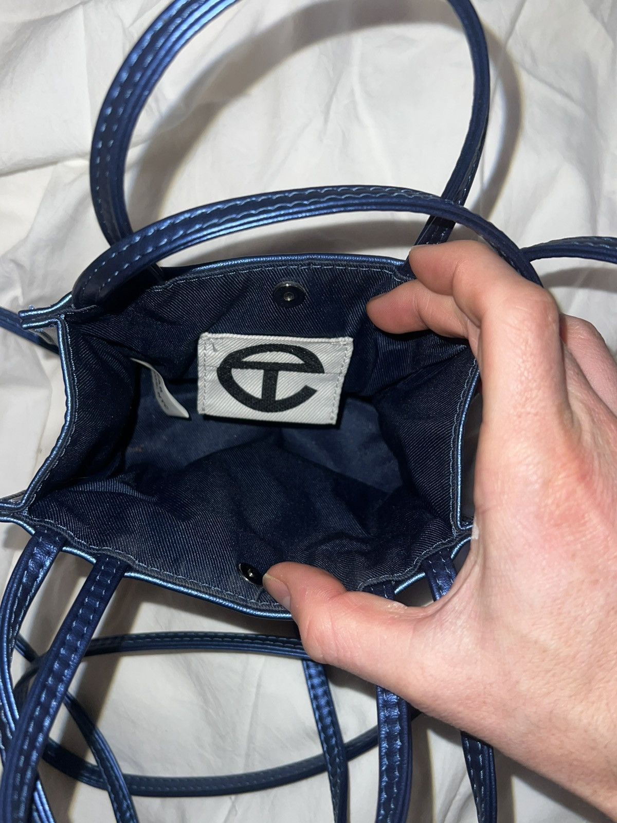 Telfar Telfar “small” shopping bag in cobalt Size ONE SIZE - 5 Thumbnail