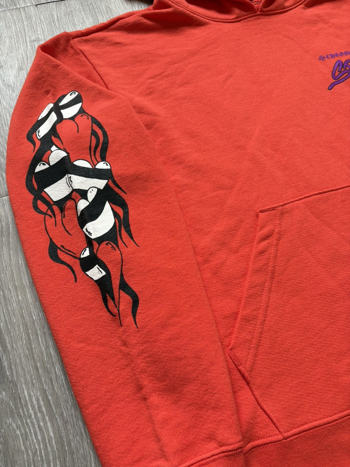 Chrome Hearts Chrome Hearts Orange Matty Boy Sadistic Hoodie Size US S / EU 44-46 / 1 - 6 Thumbnail