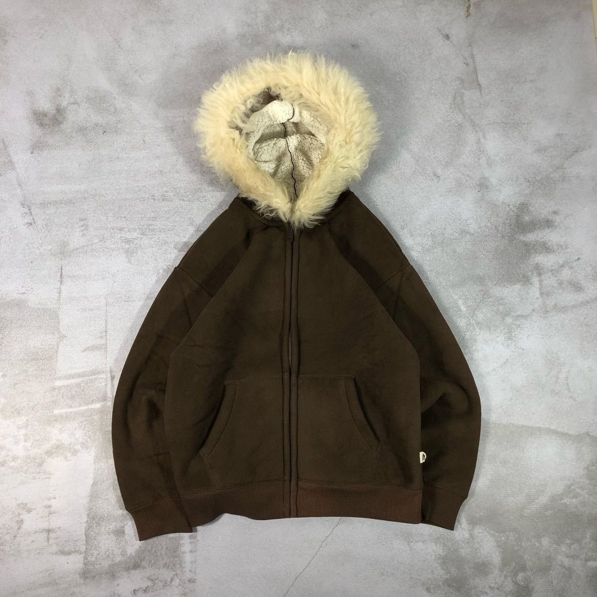 Faux Fur Spao Hoded jacket