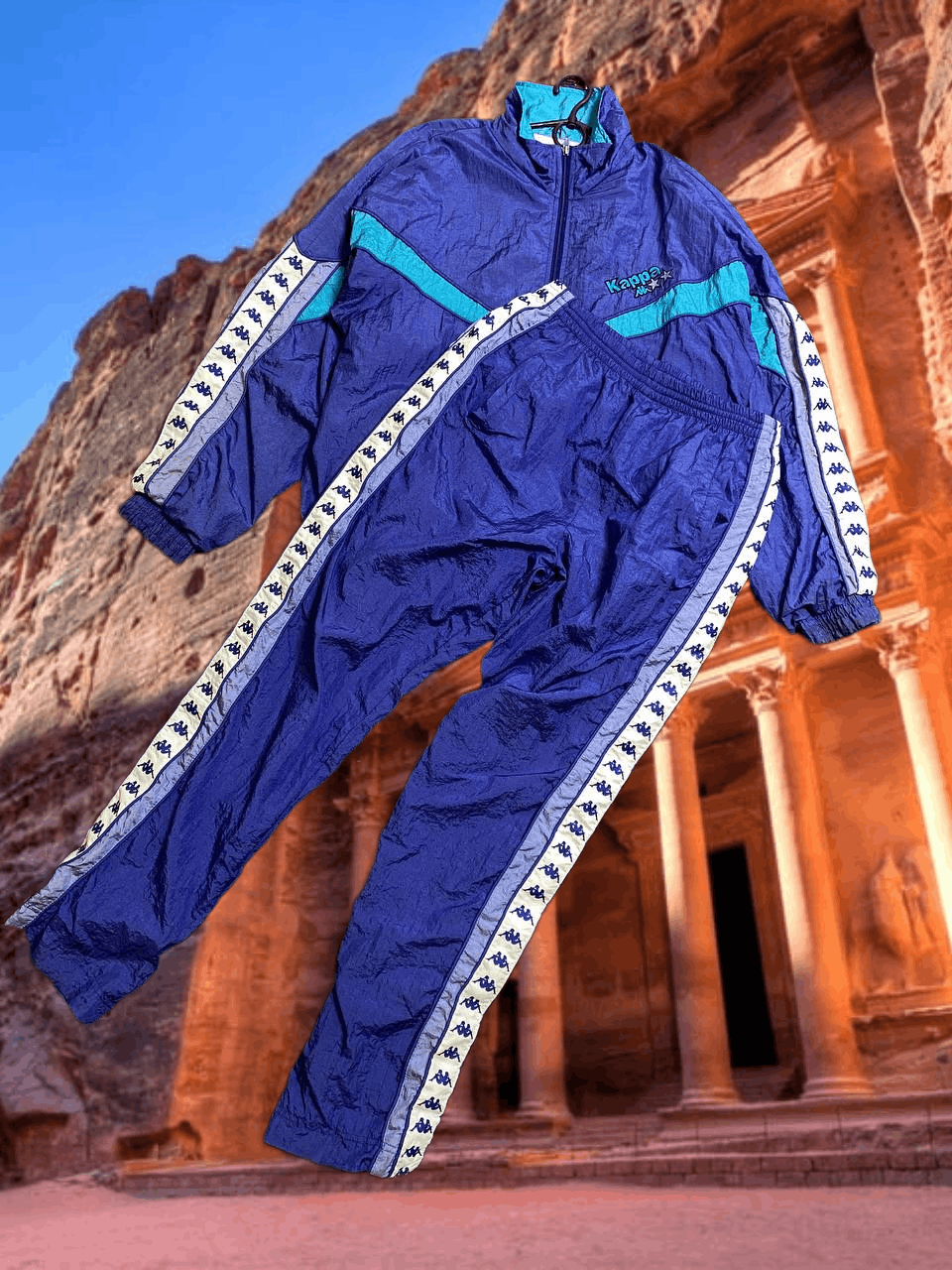 Kappa vintage Y2K Kappa blue jacket + pants Streetwear Size US XL / EU 56 / 4 - 1 Thumbnail