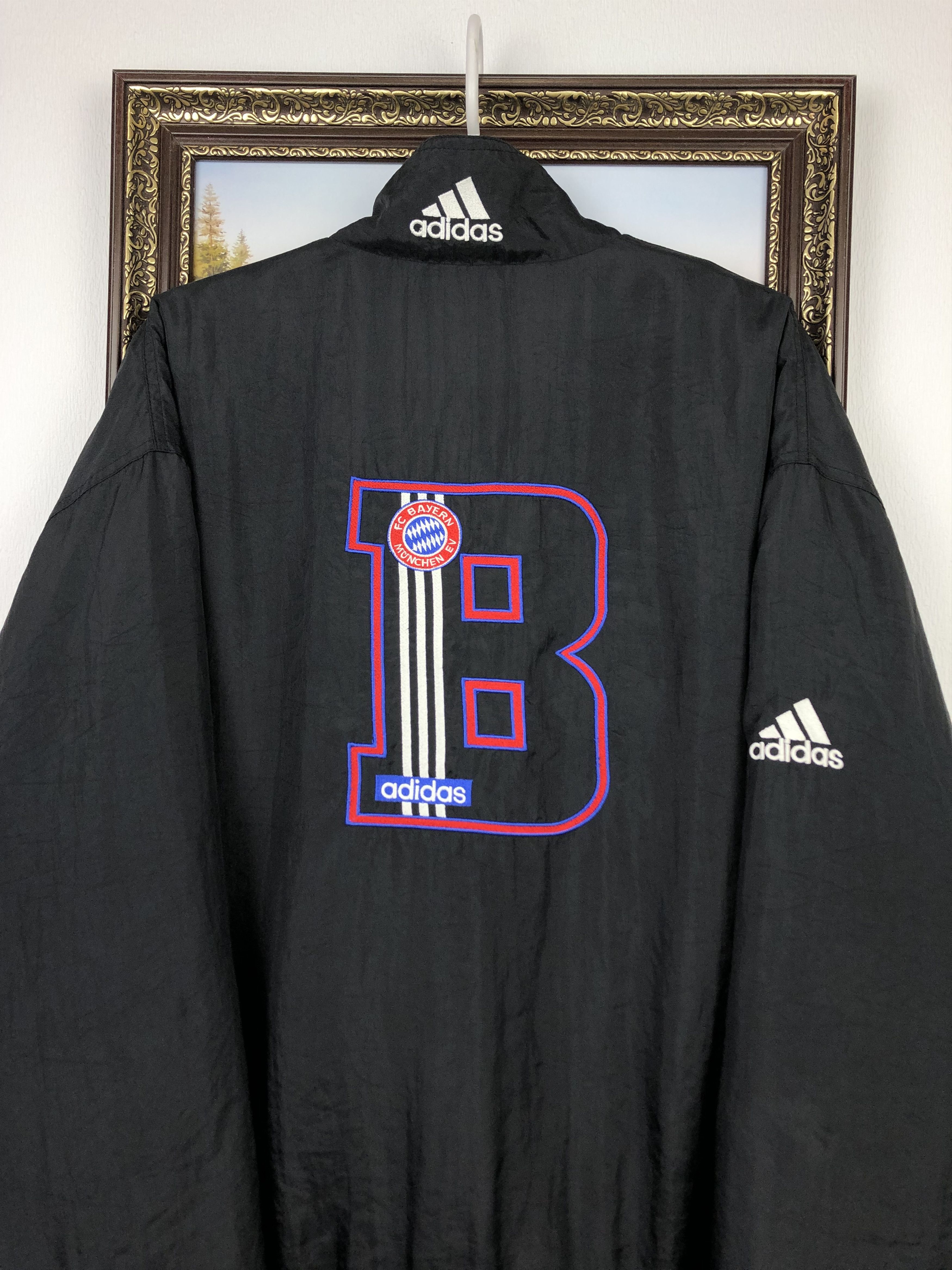 Adidas Vintage Adidas Bayer Munich Jacket Soccer Windbreaker Size US M / EU 48-50 / 2 - 2 Thumbnail