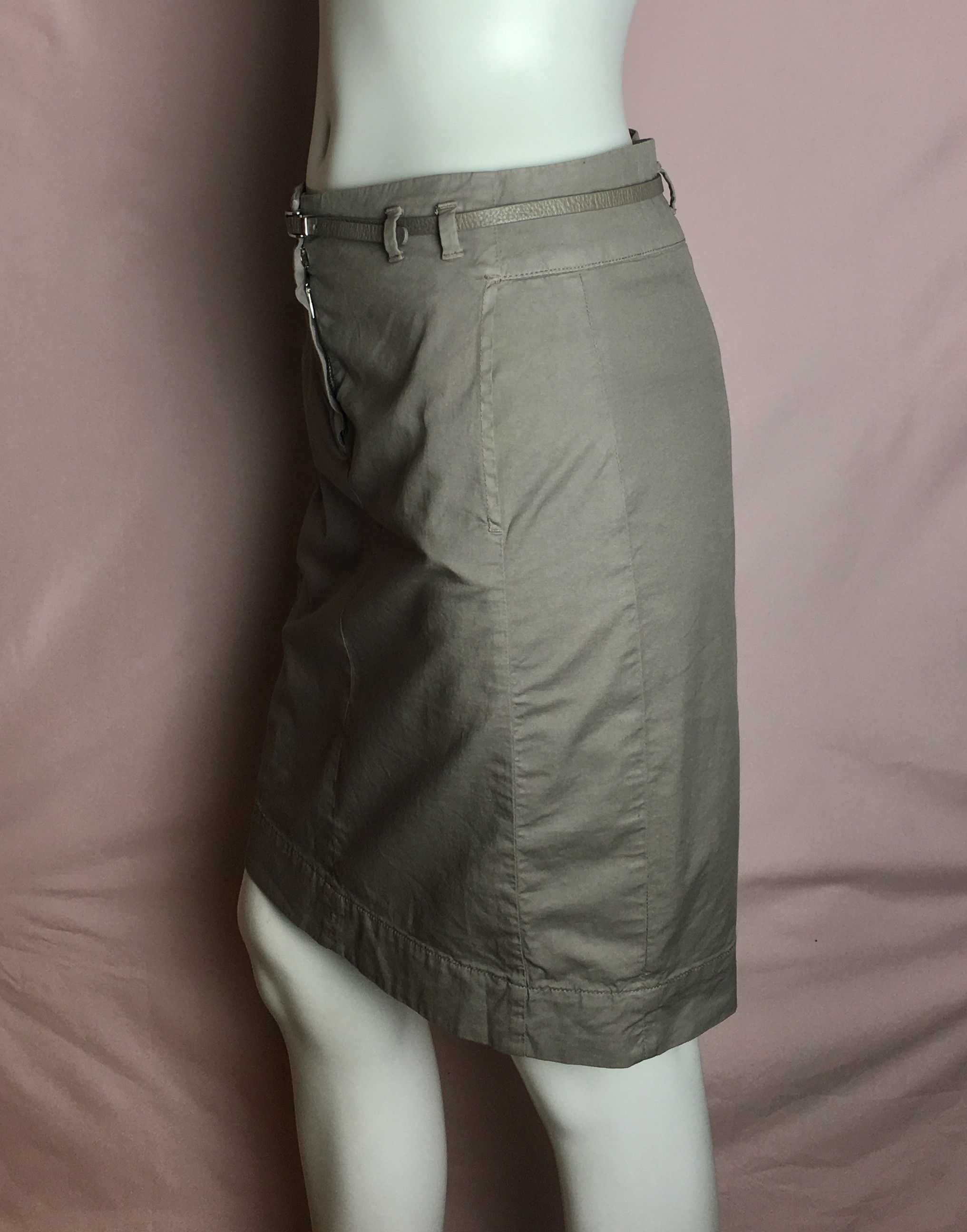 Fabiana Filippi Fabiana Filippi Beige Cotton Womens Skirt Size 30" / US 8 / IT 44 - 3 Thumbnail