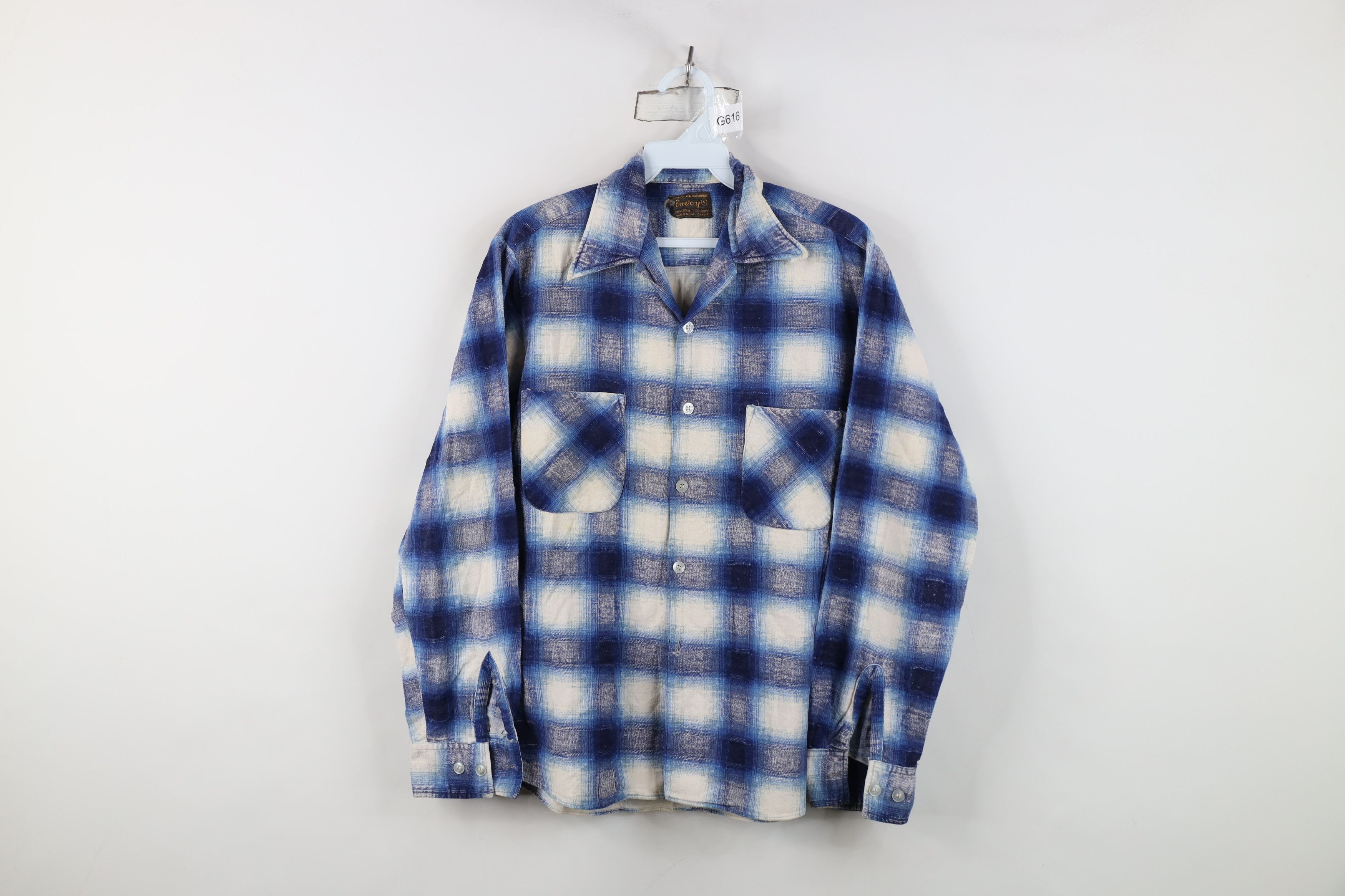 Vintage Vintage 70s Streetwear Flannel Camp Collar Button Shirt Size US S / EU 44-46 / 1 - 1 Thumbnail