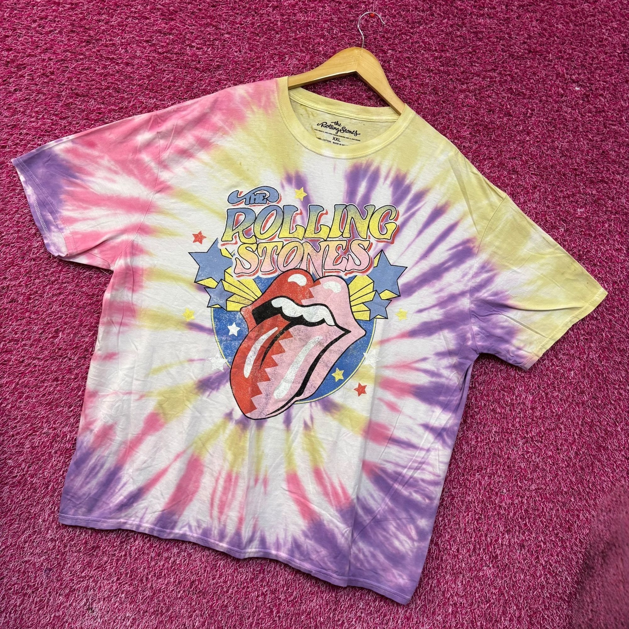 The Rolling Stones The Rolling Stones Circus Stars Hot Lips Rock Band Tie Dye 2 Size US XXL / EU 58 / 5 - 3 Thumbnail