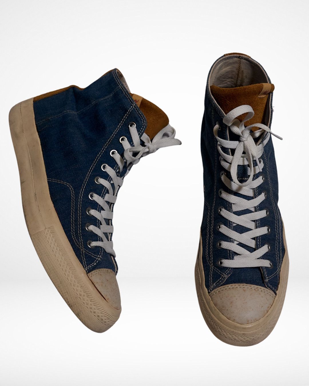 Visvim SS15 Visvim Skagway High Denim Suede Trainers Size US 11 / EU 44 - 2 Thumbnail