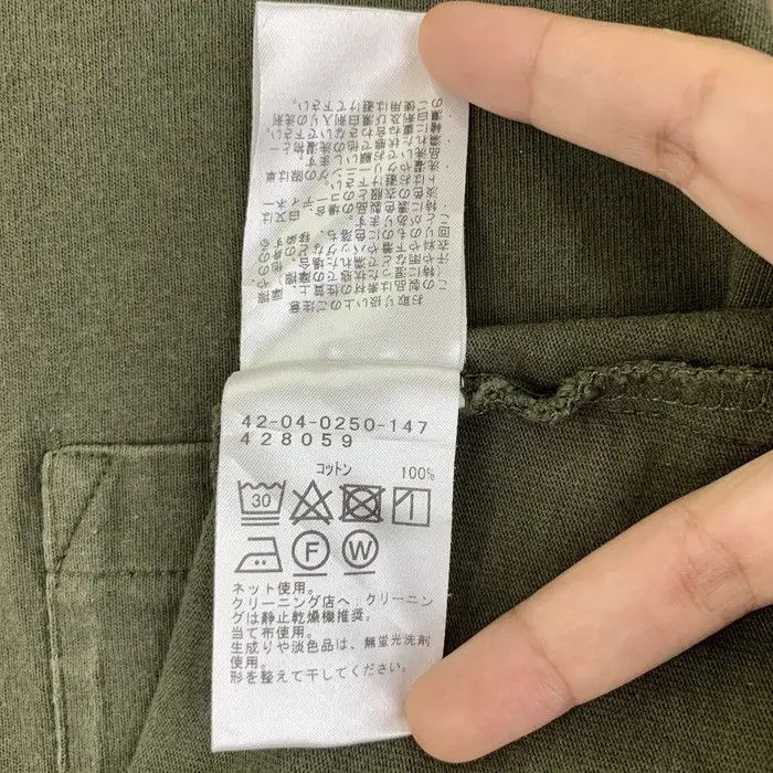 Vintage BEAMS HEART JAPAN Natural Cotton Pocket Tee Shirt Top Size US L / EU 52-54 / 3 - 7 Thumbnail