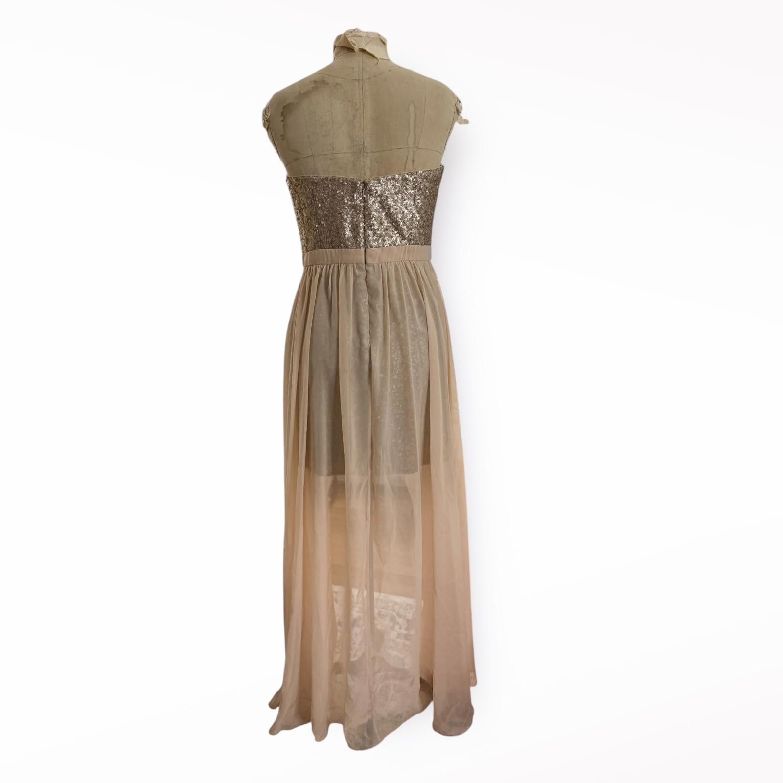 Other Aiden Mattox Strapless Chiffon Overlay Hi-Lo Dress Size US 8 Size M / US 6-8 / IT 42-44 - 2 Thumbnail