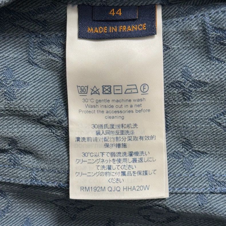Louis Vuitton Louis Vuitton Blue denim jacket with full print jacket 2502 Size US S / EU 44-46 / 1 - 2 Thumbnail