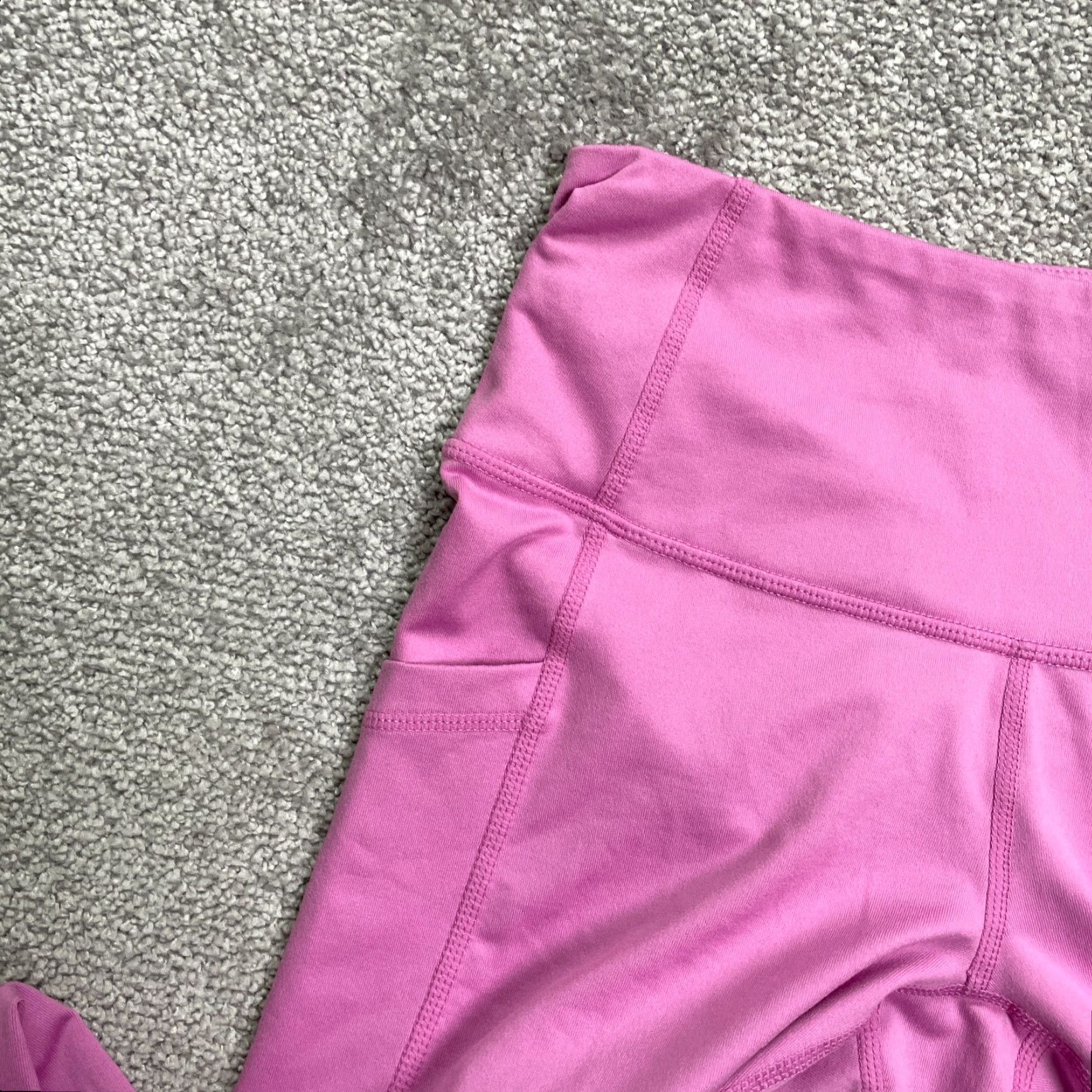 Vintage Z by Zella Compression Leggings Women XS Pink Pocket Athletic Active Gym 23x24.5 Size 26" / US 2 / IT 38 - 6 Thumbnail