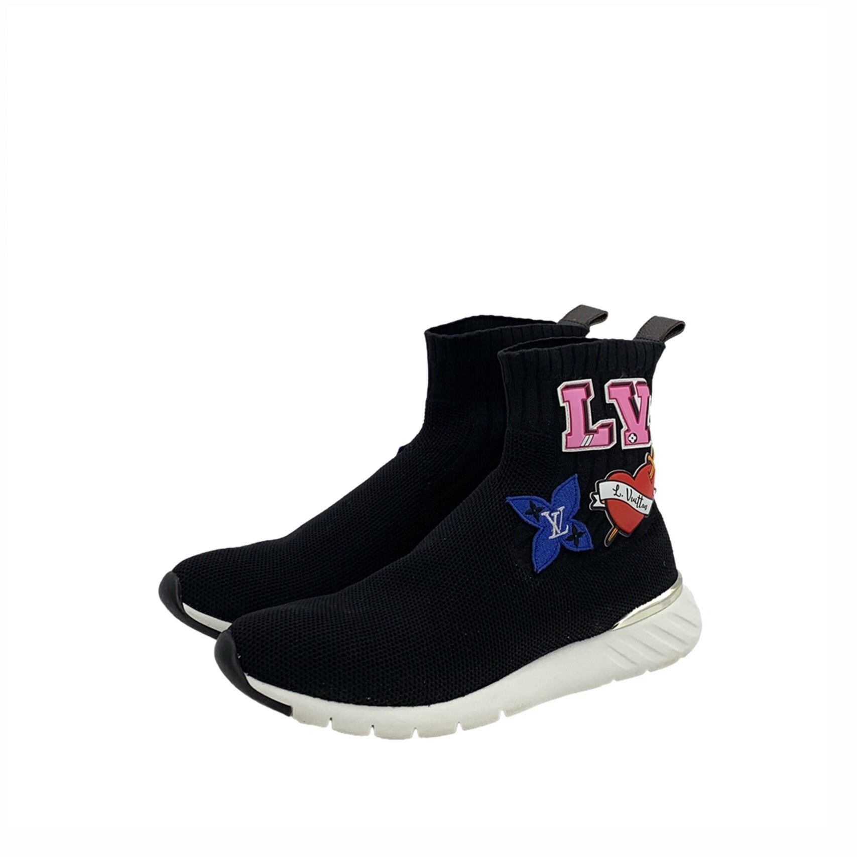 Louis Vuitton Louis Vuitton Black Hitop Sneakers 39 Women Size US 8.5 / IT 38.5 - 1 Thumbnail
