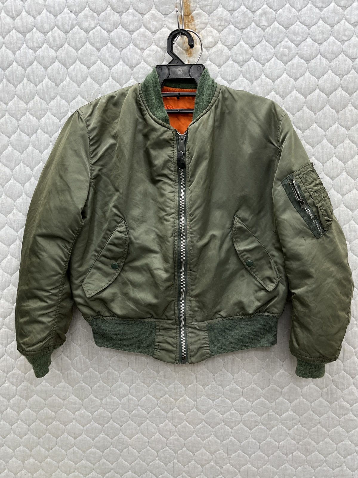 Alpha Industries 🔥🔥🔥STEALS VTG ALPHA INDUSTRIES MA1 BOMBER JACKET Size US S / EU 44-46 / 1 - 2 Thumbnail