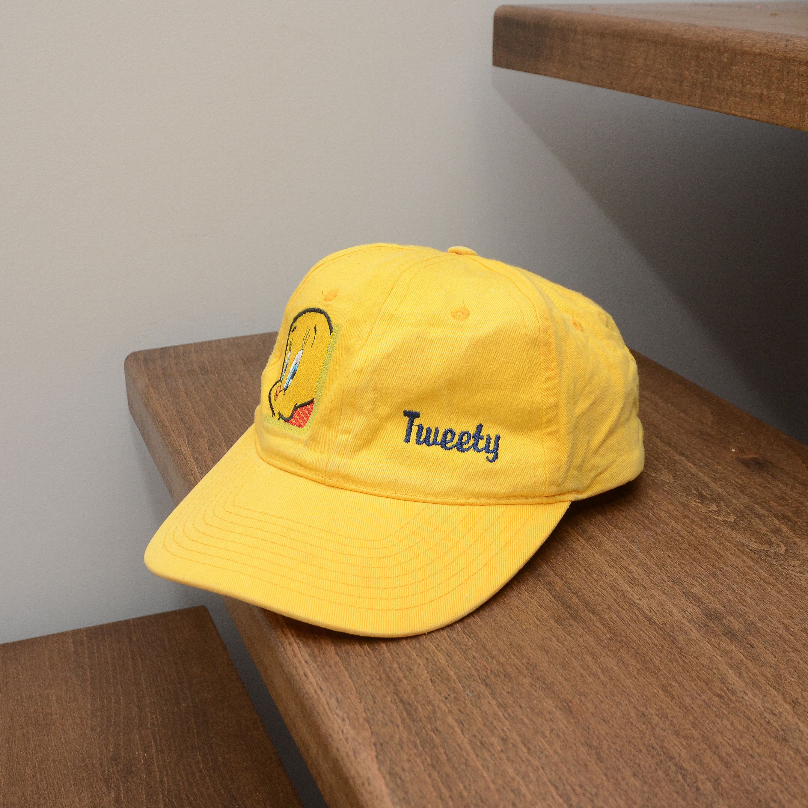 Cartoon Network Vtg Looney Tunes Trucker Snapback Cap TWEETY BIRD SYLVESTER Size ONE SIZE - 3 Thumbnail