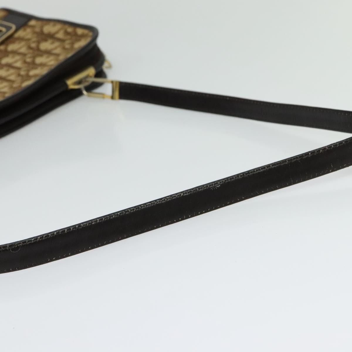 Dior DIOR Trotter Canvas Shoulder Bag Brown Gold Size ONE SIZE - 7 Thumbnail