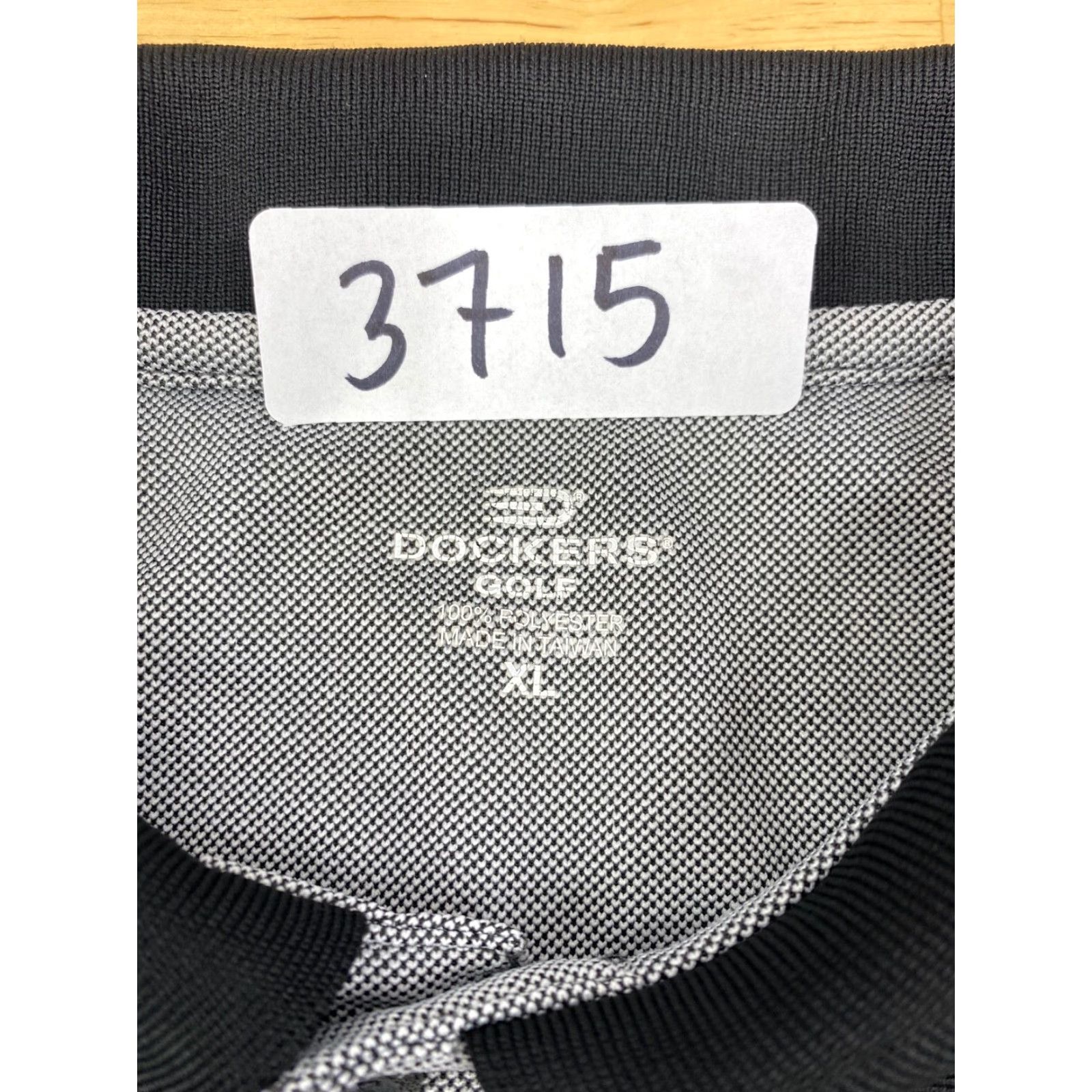 Dockers Dockers Golf Polo Mens XL Black/White #3715 Size US XL / EU 56 / 4 - 3 Thumbnail