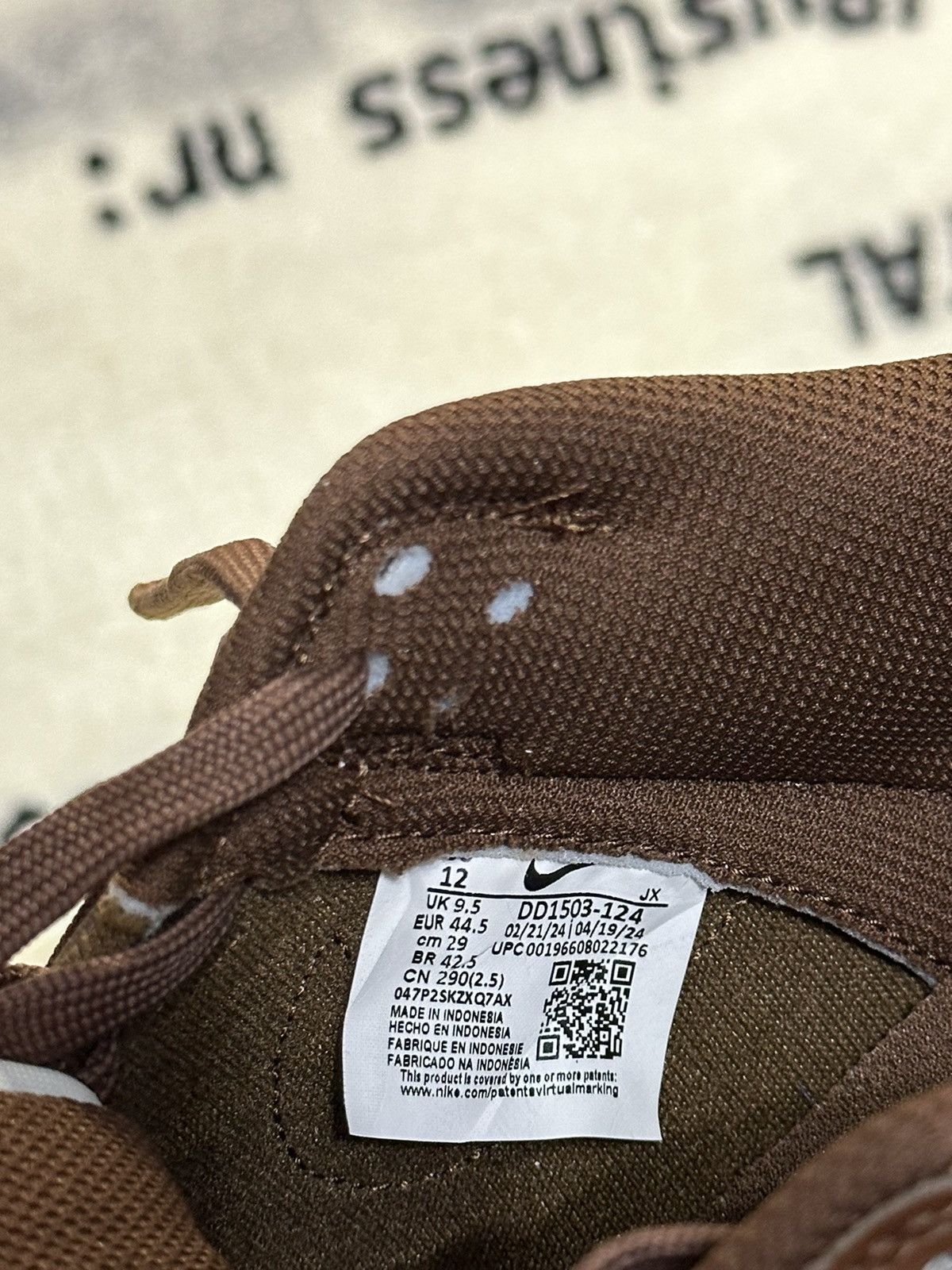 Nike Dunk Low "Cacao Wow" (Womens) Size US 10.5 / EU 43-44 - 6 Thumbnail