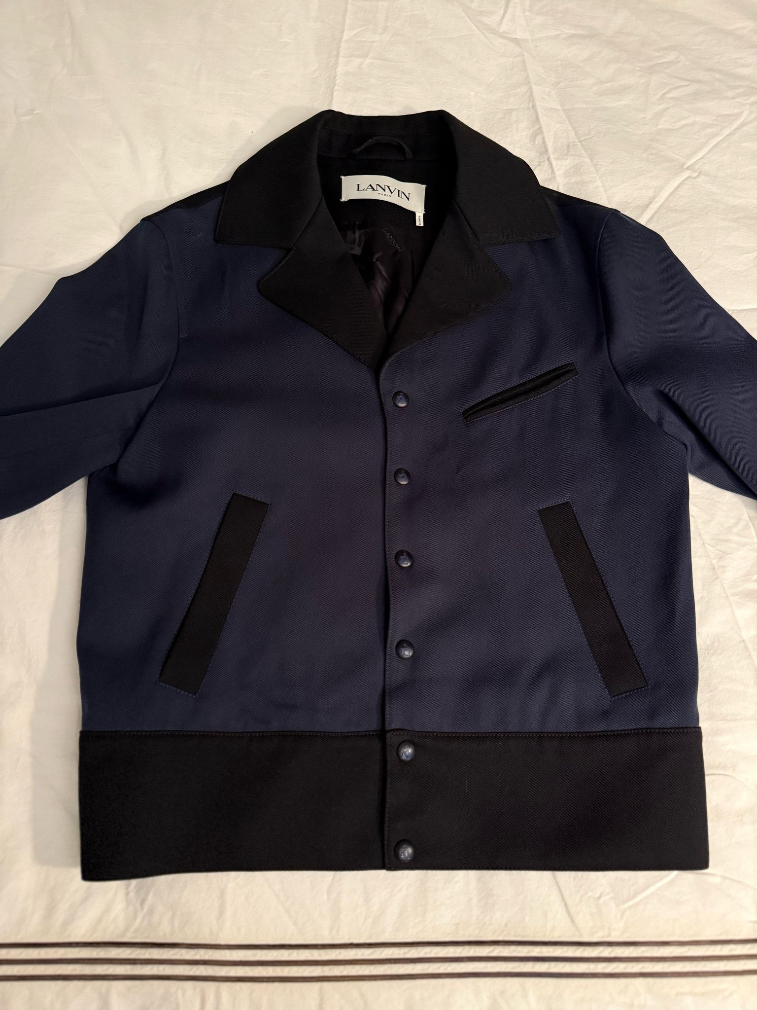 Lanvin Cotton Jacket Navy Black Size 48 Size US M / EU 48-50 / 2 - 1 Thumbnail
