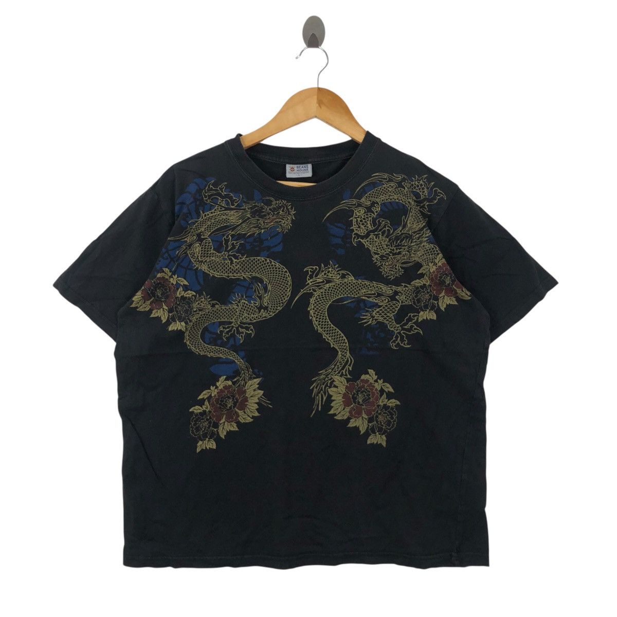 Japanese Brand Vintage Sukajan Souvenir Dragon Yakuza Style T Shirt Size US L / EU 52-54 / 3 - 1 Thumbnail