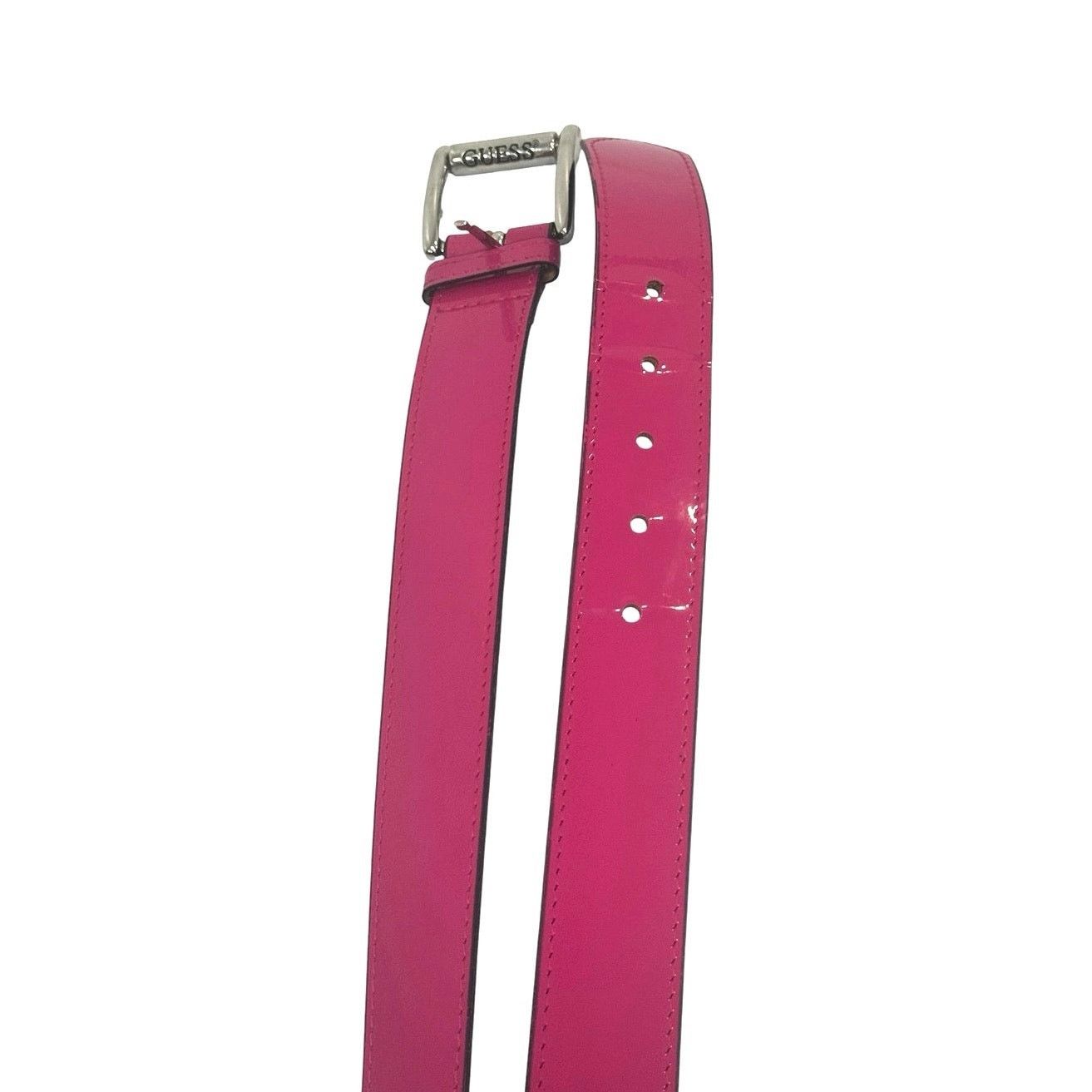 Guess Vintage Guess USA Hot Pink Logo Buckle Belt Medium Y2K Size ONE SIZE - 7 Thumbnail