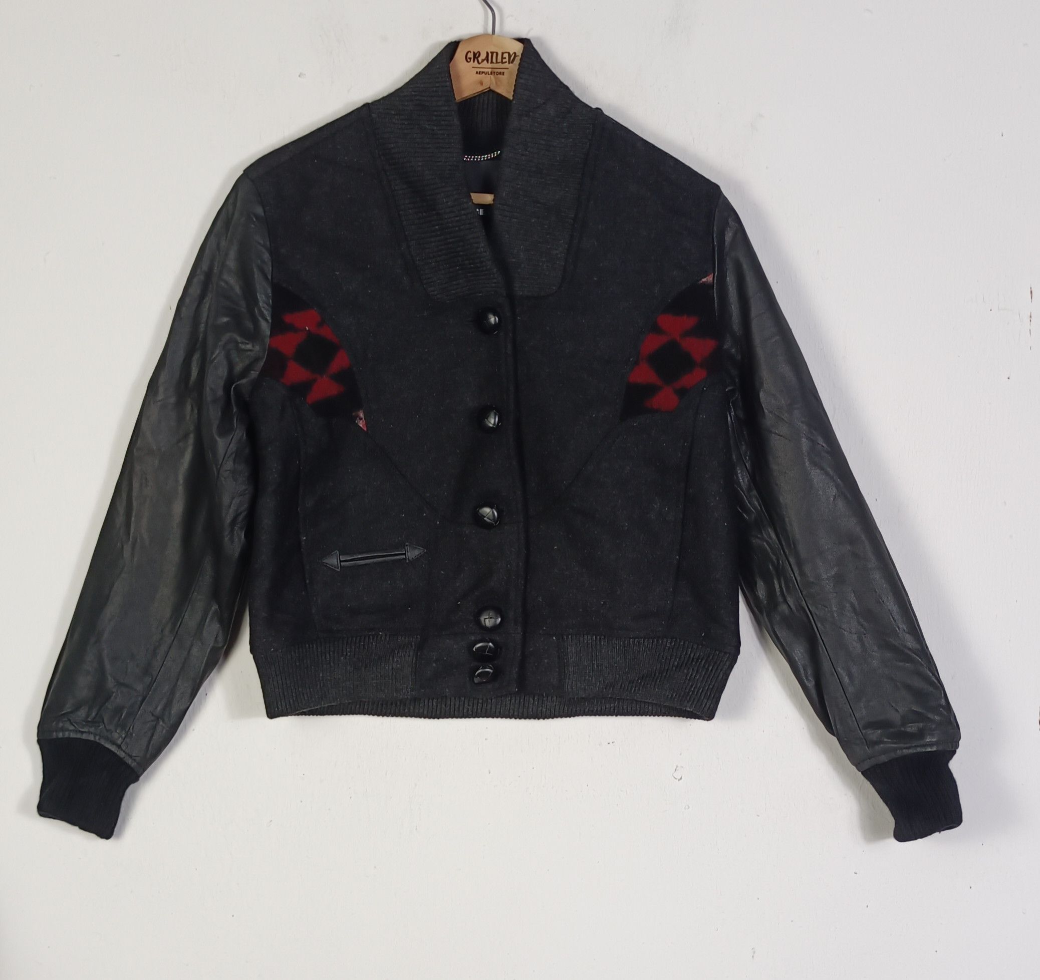 Diesel Vintage Diesel Blouson Leather Wool Varsity Size US M / EU 48-50 / 2 - 1 Thumbnail