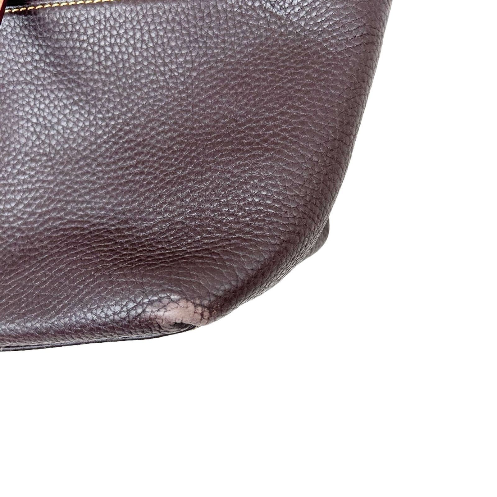 Dooney & Bourke Dooney & Bourke Brown Leather Shoulder Bag Size ONE SIZE - 3 Thumbnail