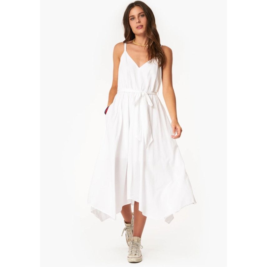 Xirena XIRENA Karolina White 100% Cotton Midi Dress Size Small Size S / US 4 / IT 40 - 1 Thumbnail