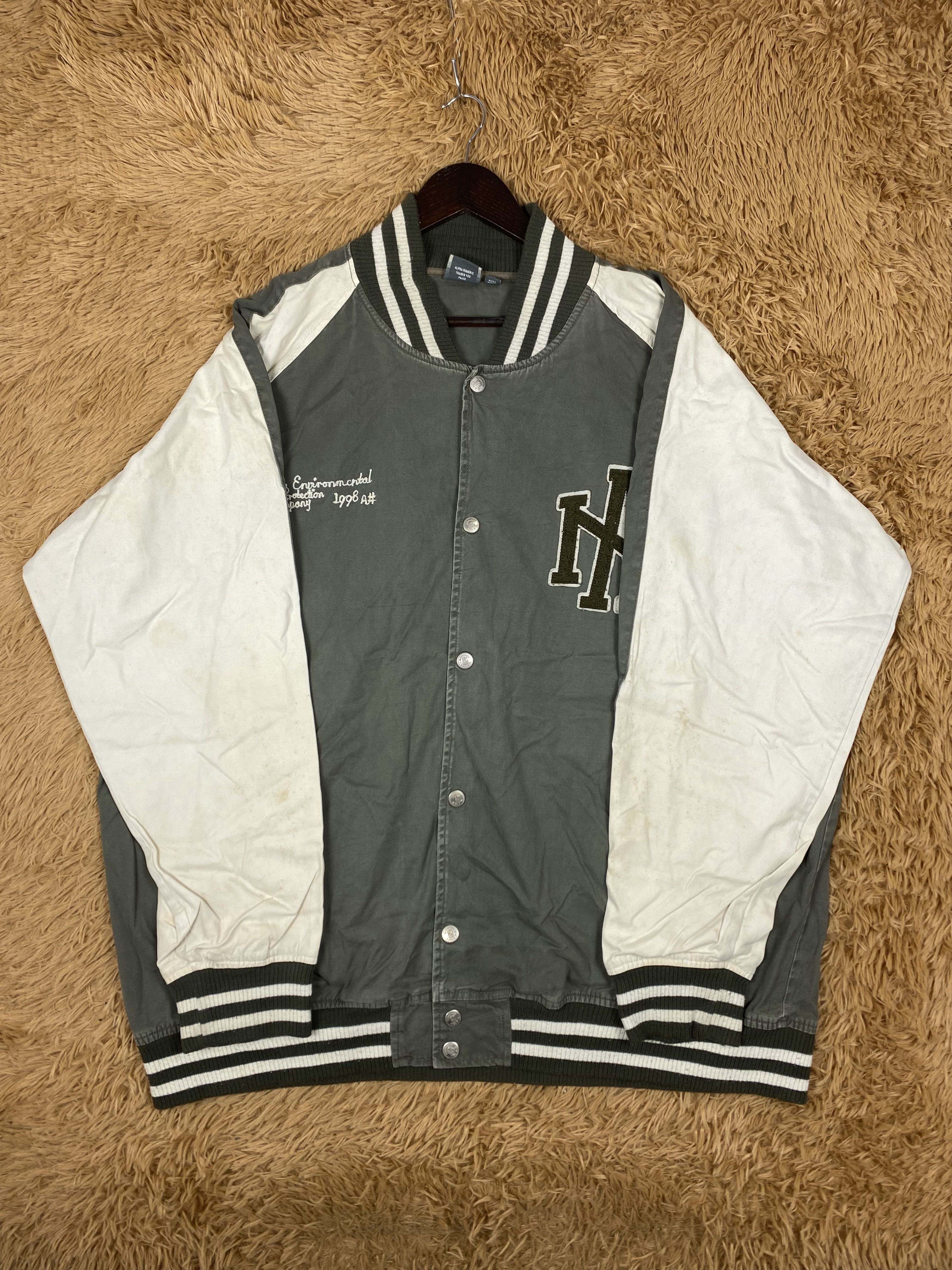 Alphanumeric Vintage Alphanumeric Varsity Jacket DJ0906 Size US XXL / EU 58 / 5 - 4 Thumbnail