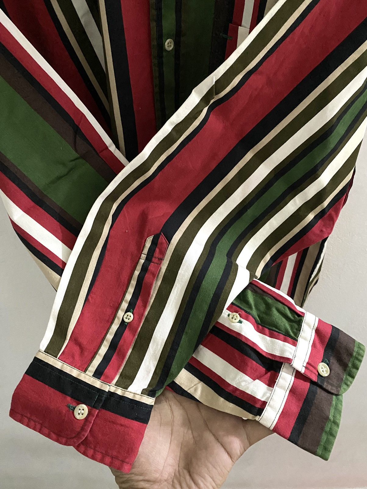 Tommy Hilfiger Vintage Tommy Hilfiger Multi Striped Shirt Size US L / EU 52-54 / 3 - 7 Thumbnail