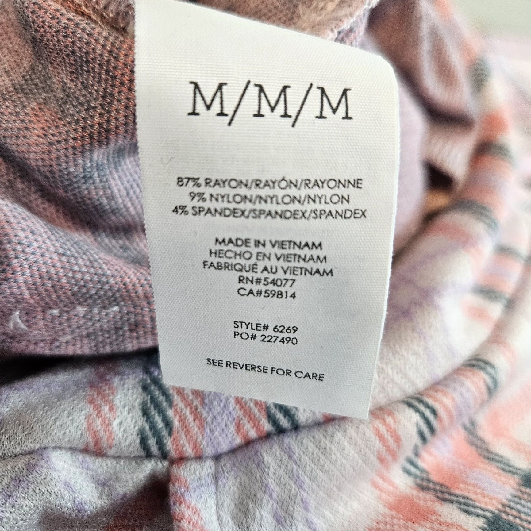 Vintage Cabi Womens Playdate Crop Wide-Leg Pants Sz Medium Pink Plaid High Rise Size 32" / US 10 / IT 46 - 6 Thumbnail
