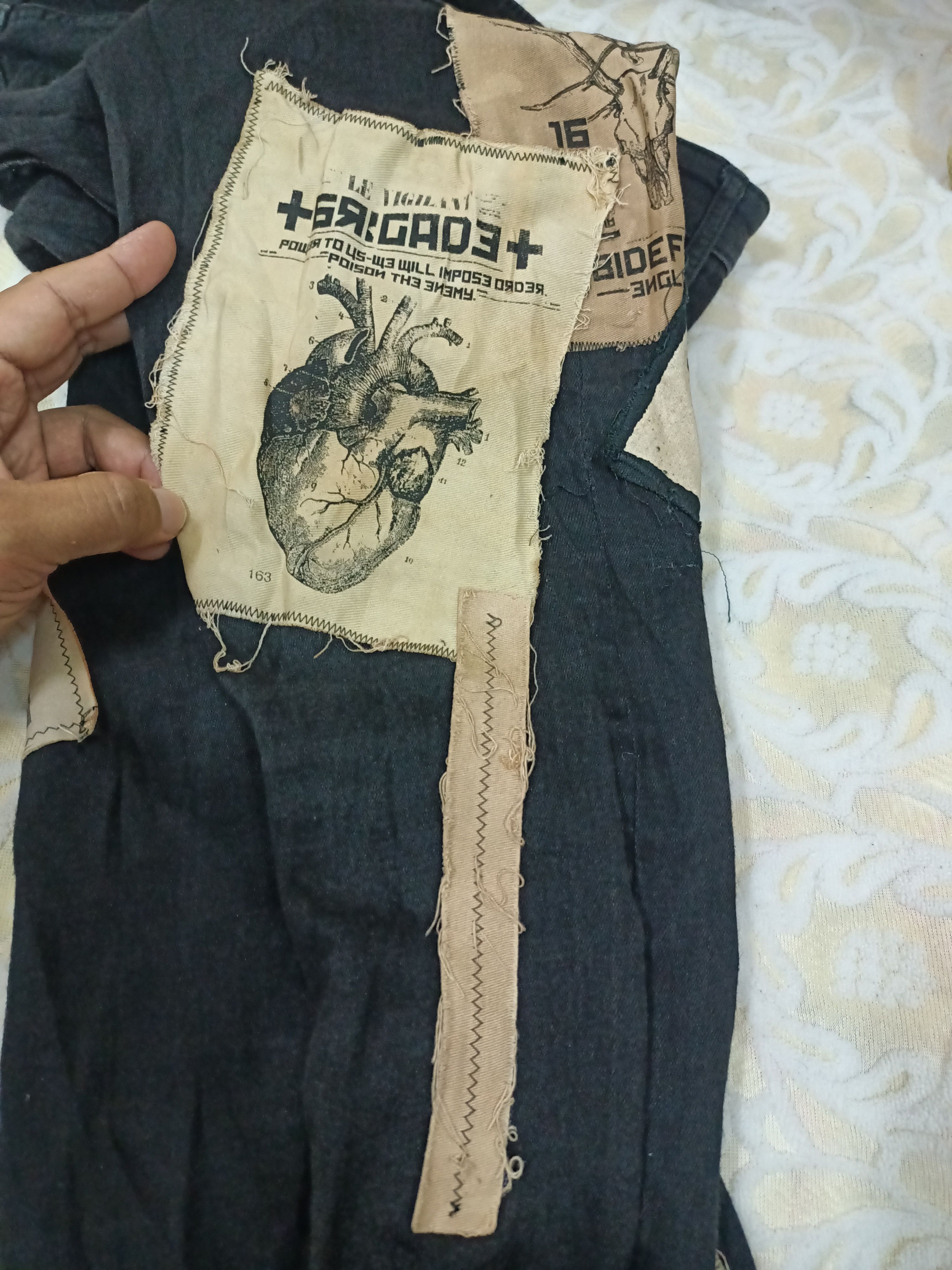Other Rare custom korrupt label patch skinny ankle jeans Size US 30 / EU 46 - 5 Thumbnail