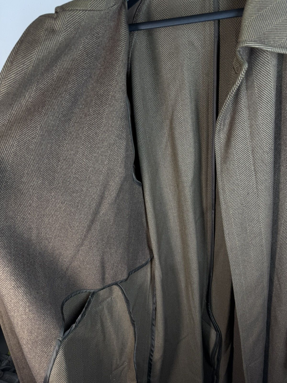 Yves Saint Laurent Wool YSL Coat Heavy Brown Soft Camel France Size US L / EU 52-54 / 3 - 21 Thumbnail