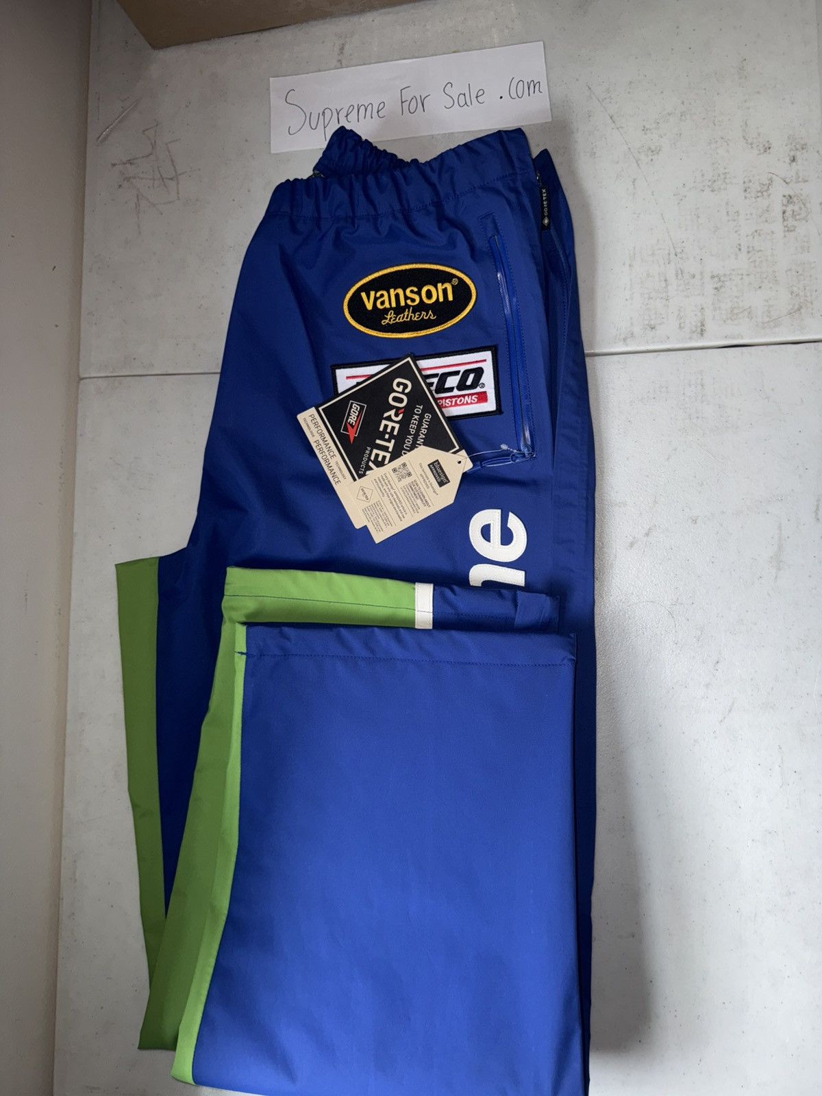 Supreme × Vanson Leathers Supreme Vanson Leathers GORE-TEX Track Pant Size US 30 / EU 46 - 9 Thumbnail