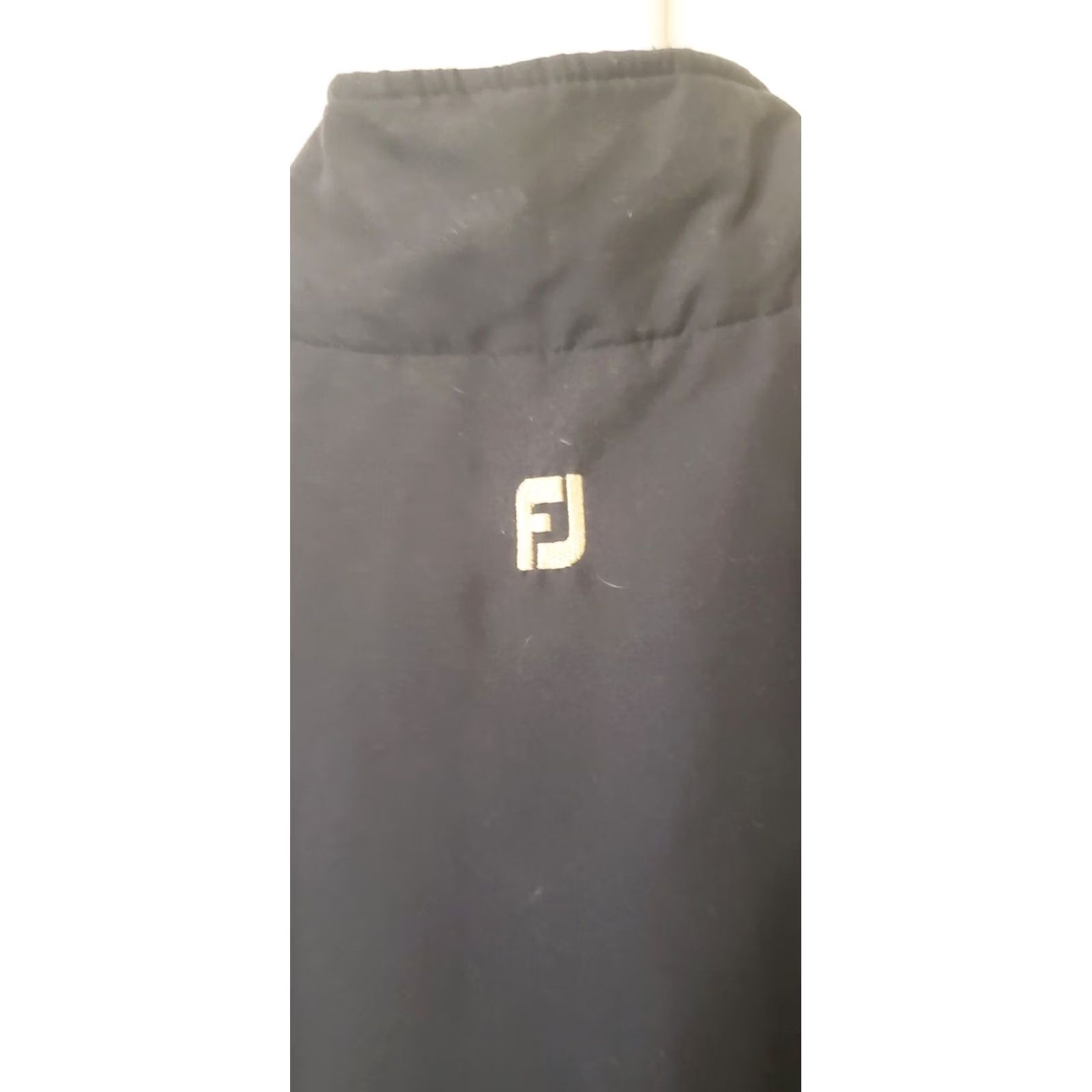 Footjoy FootJoy Mens Large Black 1/4 Zip Sleeveless Pullover Golf Vest Stretch L Size US L / EU 52-54 / 3 - 6 Thumbnail