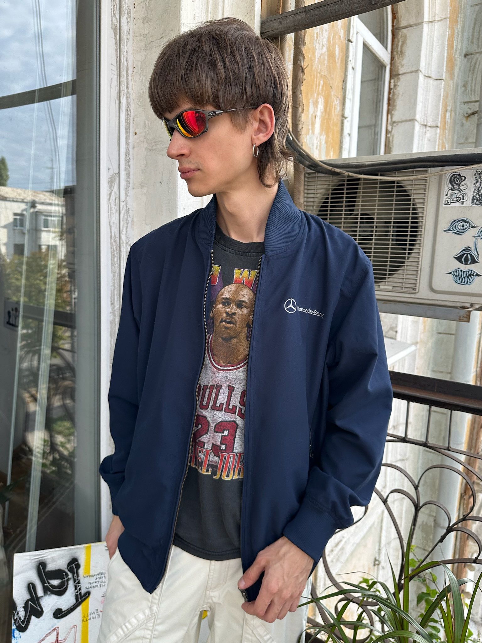 Mercedes-Benz Vintage mercedes benz jacket bomber Racing Formula Size US M / EU 48-50 / 2 - 4 Thumbnail