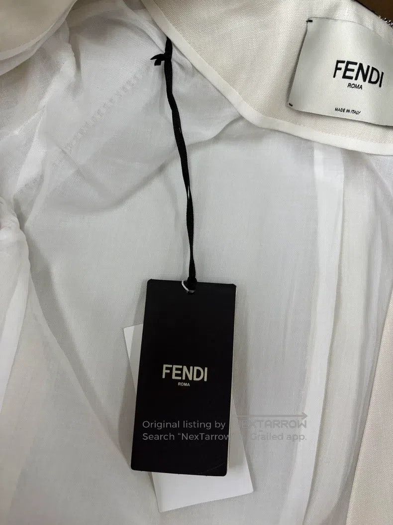 Fendi Fendi Beige textured blazer Size XS / US 0-2 / IT 36-38 - 6 Thumbnail