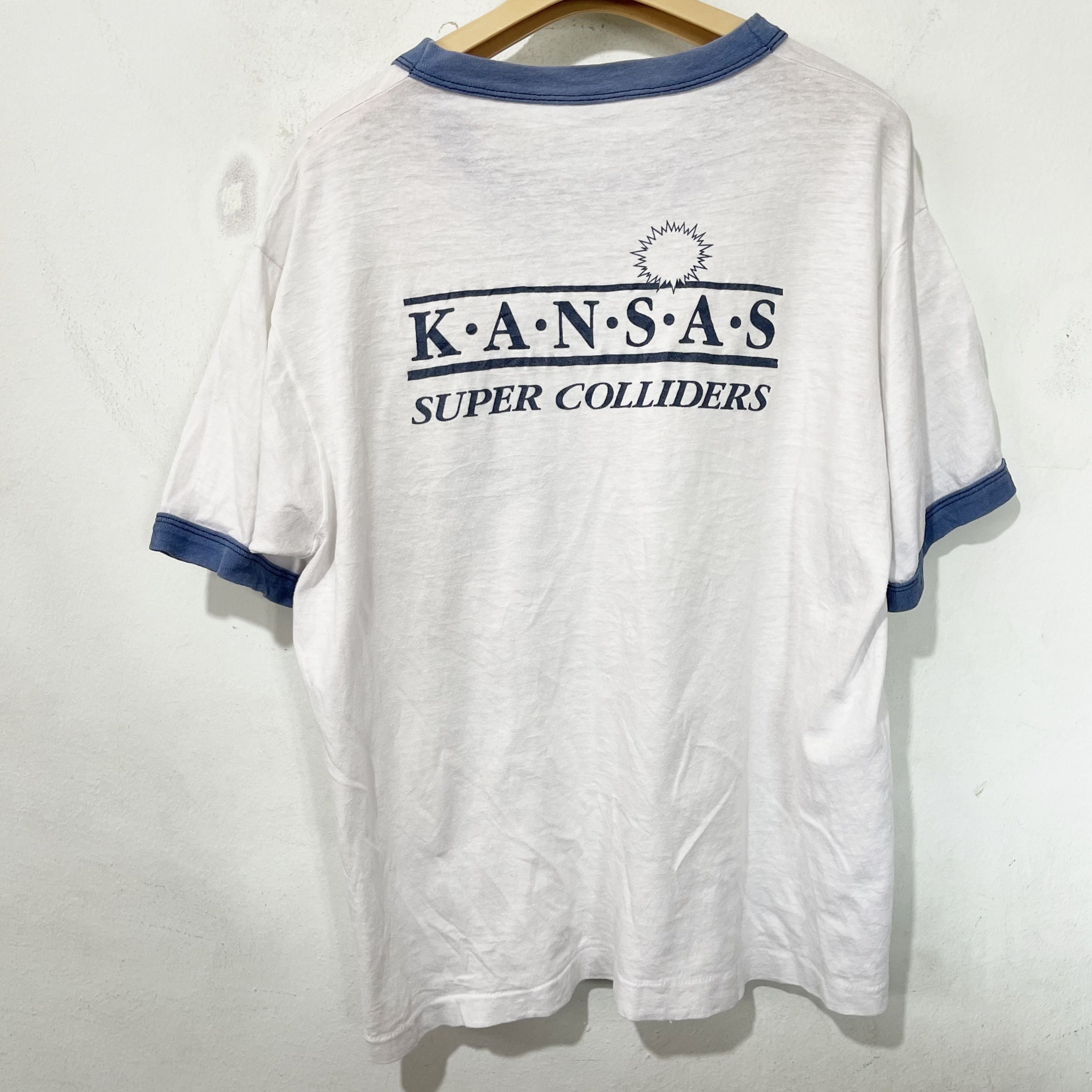 Vintage Vintage 80s Kansas Super Colliders Ringer T-Shirt Size US M / EU 48-50 / 2 - 3 Thumbnail