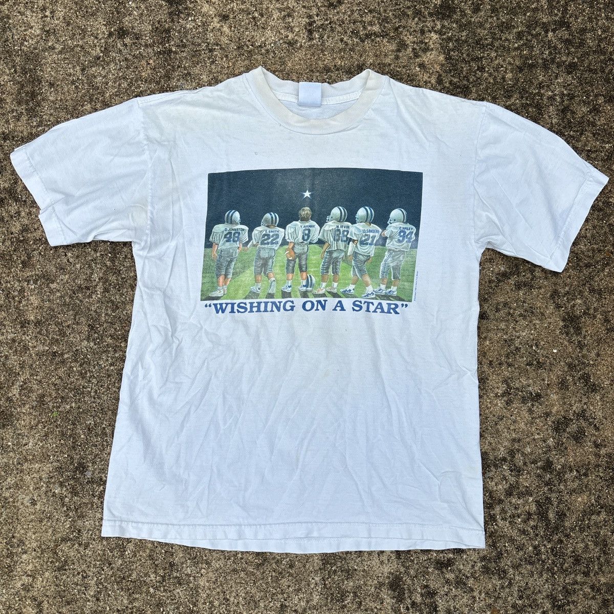 Vintage vintage 90s dallas cowboys “wishing on a star” t-shirt Size US L / EU 52-54 / 3 - 1 Thumbnail