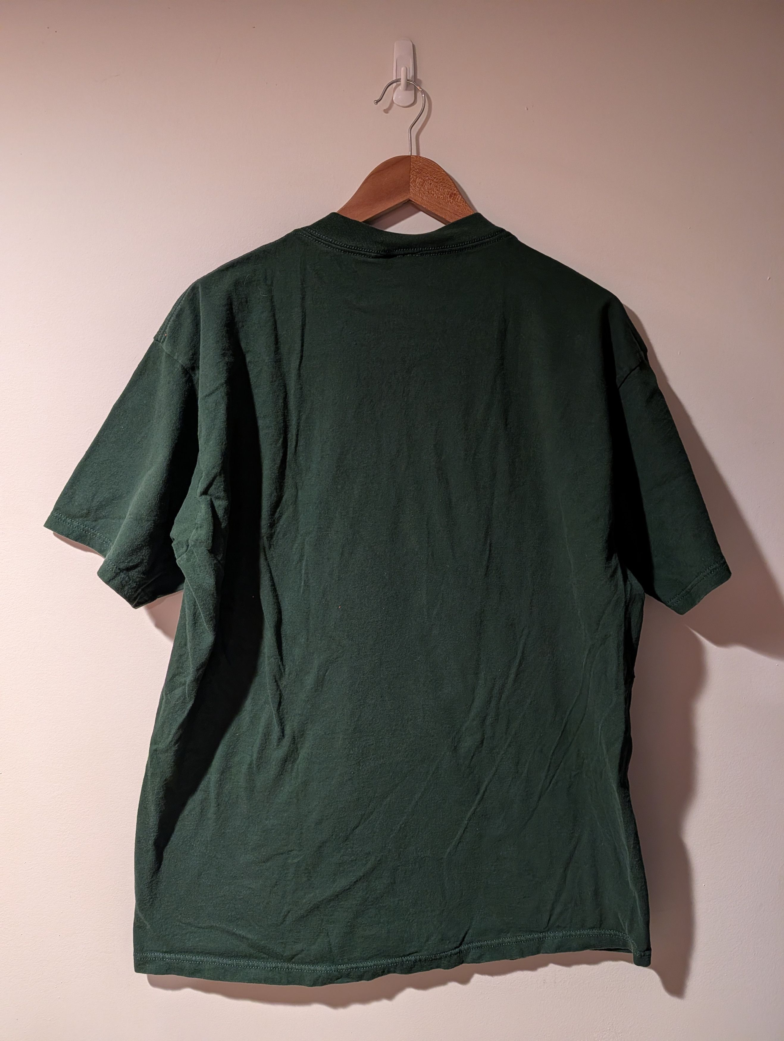 Arts & Science Vintage 90s Owl Animal Nature Wildlife Green X-Large T-Shirt Size US XL / EU 56 / 4 - 4 Thumbnail