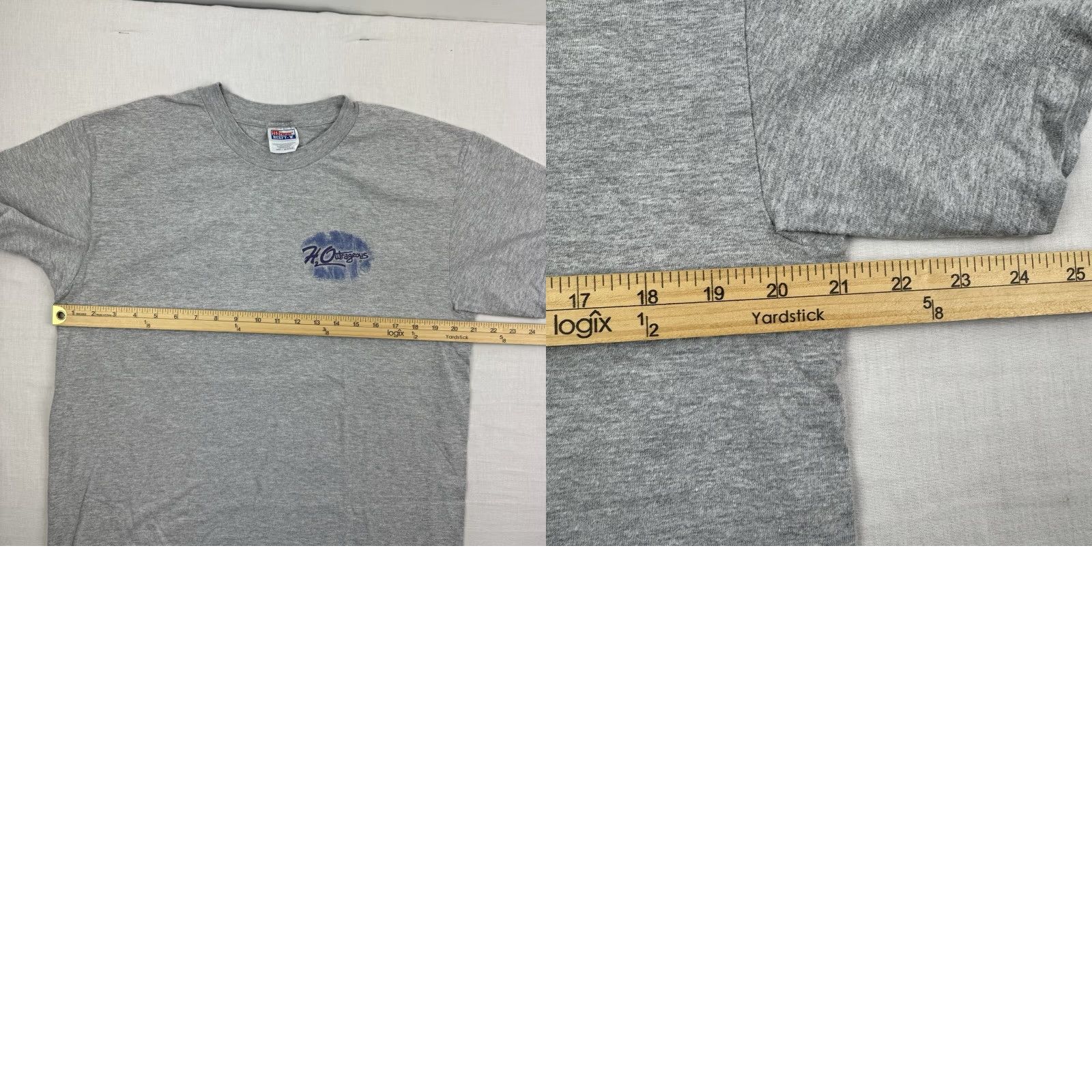 Hanes VINTAGE Hanes Surf T Shirt Adult Large Gray Beach 90s Ocean Sea Quote Mens Size US L / EU 52-54 / 3 - 8 Thumbnail