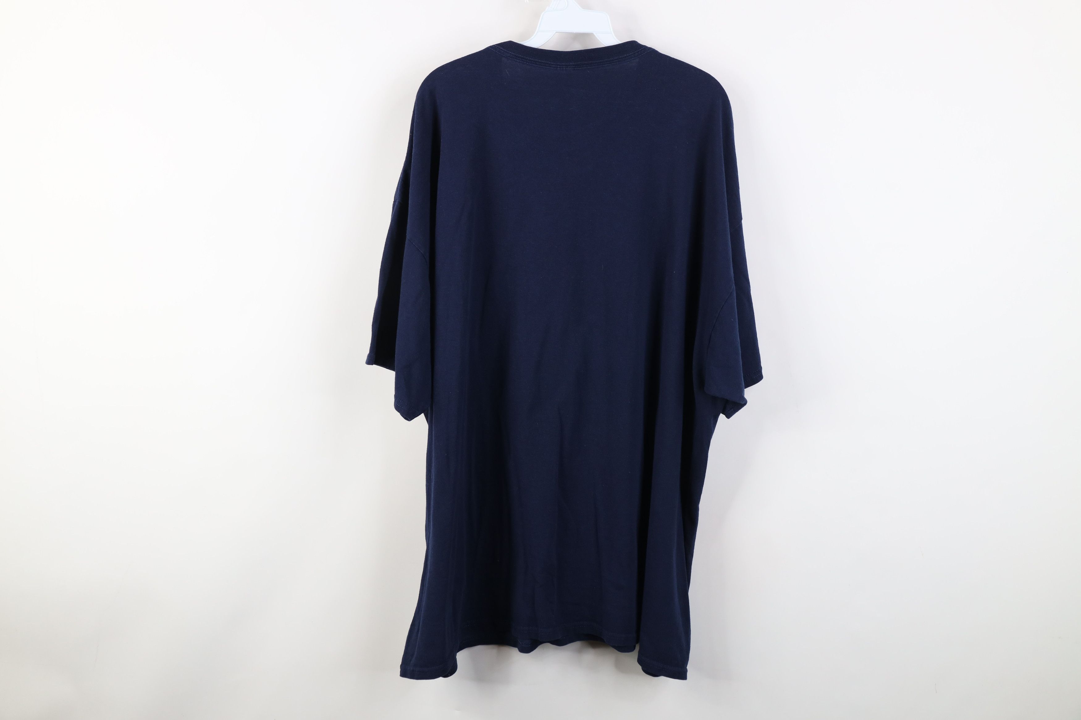 Vintage Vintage 90s Y2K Streetwear Blank Cotton T-Shirt Navy Blue Size US XXL / EU 58 / 5 - 10 Thumbnail