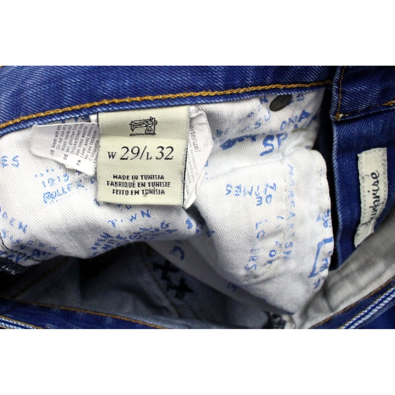 Scotch & Soda Scotch & Soda Rush Jeans Straight Blue W29/L32 Denim Whiskers Faded Men's Size US 29 - 6 Thumbnail