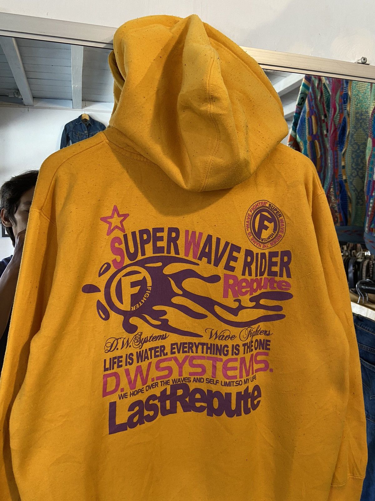 Japanese Brand LIFE US WATER EVERYTHING IS THE ONE JAPANESE HOODIE Size US L / EU 52-54 / 3 - 9 Thumbnail