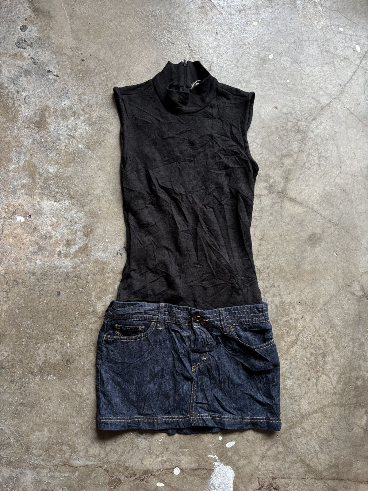 Dolce & Gabbana Dolce & gabbana skirt jeans jumpsuit Size 26" / US 2 / IT 38 - 1 Thumbnail