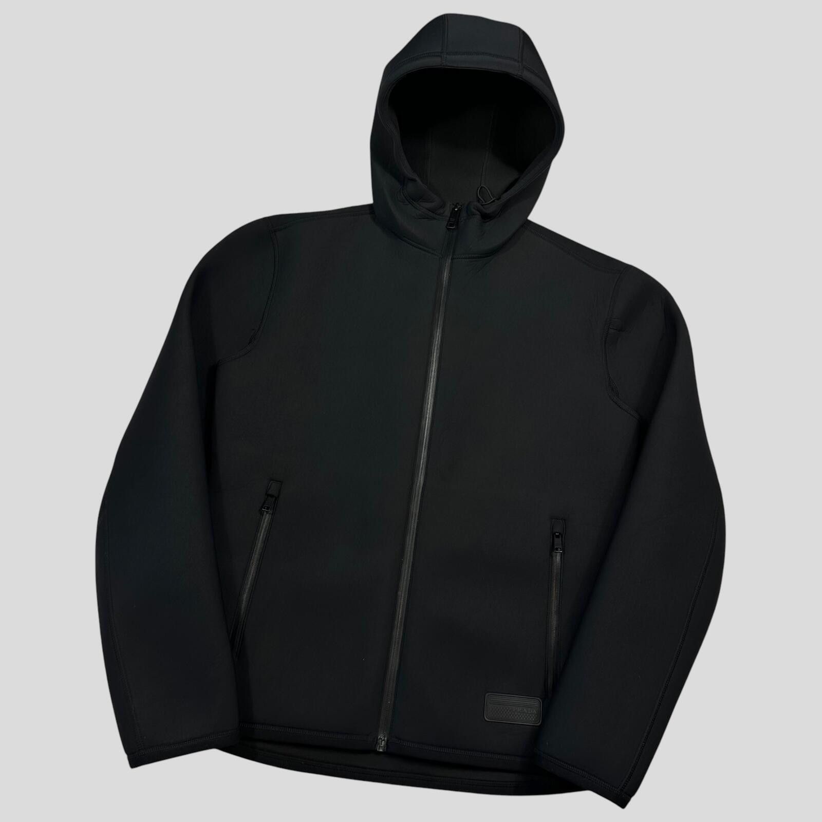 Prada Prada Milano 2018 Technical Scuba Rubber Race Logo Jacket M Size US M / EU 48-50 / 2 - 6 Thumbnail