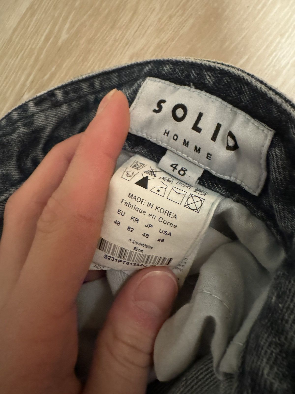 Solid Homme Solid Homme Vintage-Wash Denim Jeans - Size 32 (82cm Waist) Size US 32 / EU 48 - 3 Thumbnail