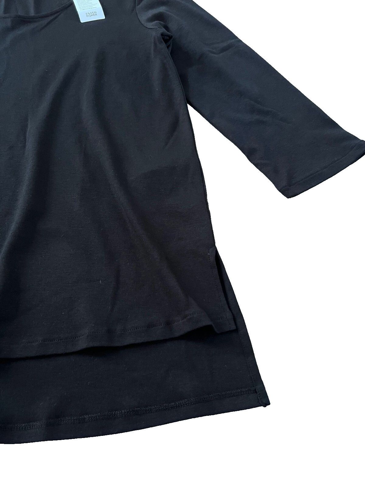 Eileen Fisher Eileen Fisher Sleepwear U-Neck Organic Cotton Shirt Black S Size S / US 4 / IT 40 - 2 Thumbnail