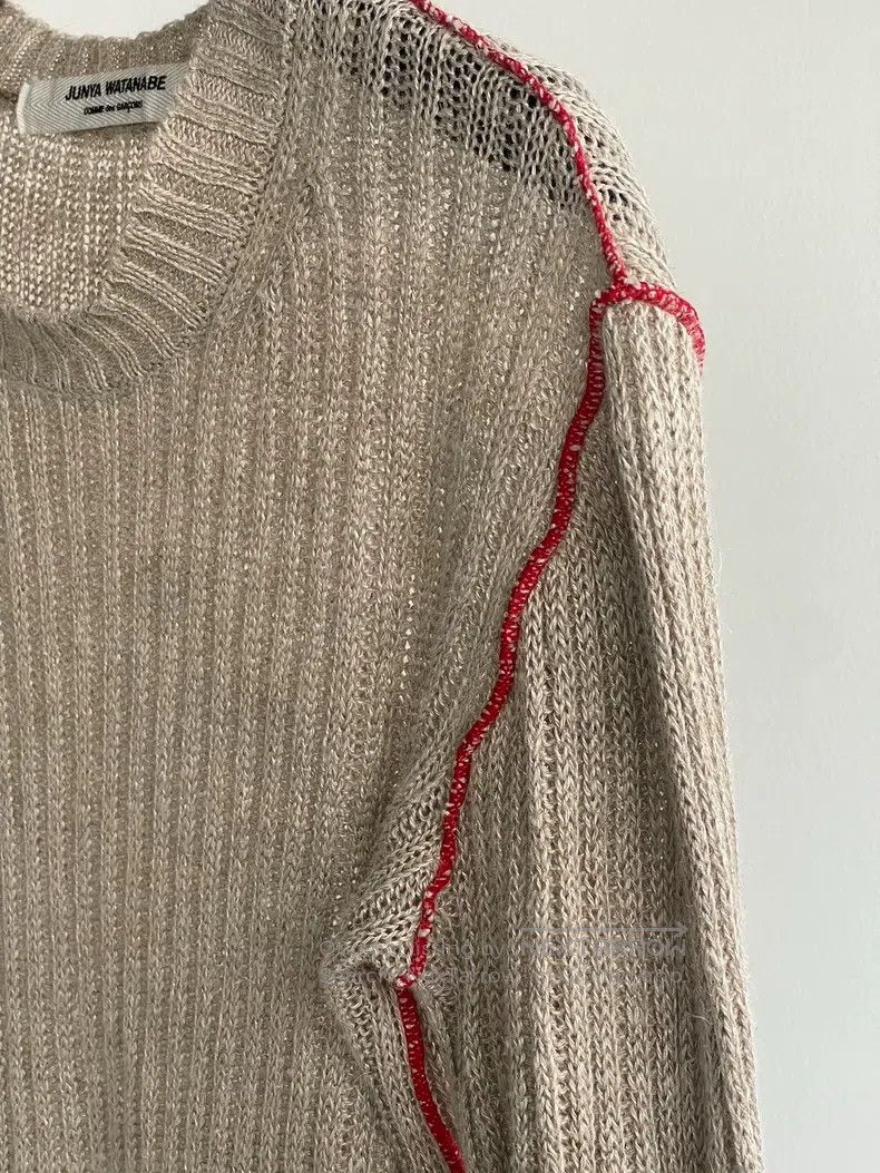 Junya Watanabe Junya Watanabe Red thread hemmed linen woven robe Size XS / US 0-2 / IT 36-38 - 6 Thumbnail